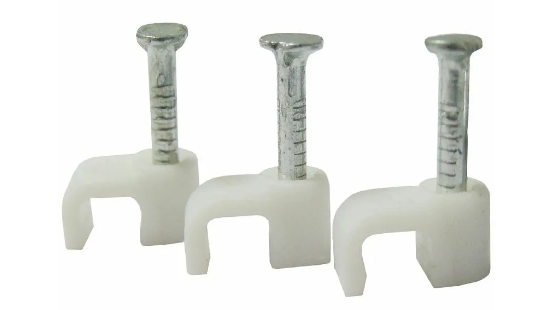 Скоба крепежная с гвоздем 14-20 мм  2 мм  35 мм PSC белый 2 мм 35 мм